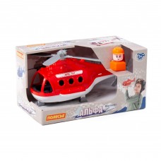 Детская игрушка вертолет пожарный "Альфа" (в коробке) арт. 68651 Полесье